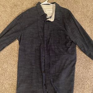 Pac Sun gray long sleeve button down
